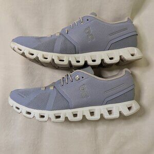 On CLOUD 6 SNEAKER - WOMENS 11 - NIMBUS & WHITE - GREAT PRE-OWNED